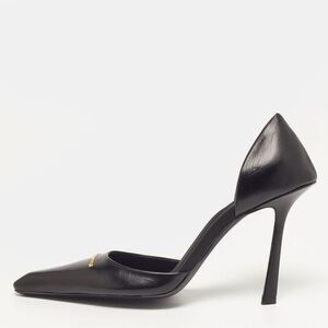 Alexander Wang Viola Size 38.5 Black Leather Pointed Toe D'orsay Pumps